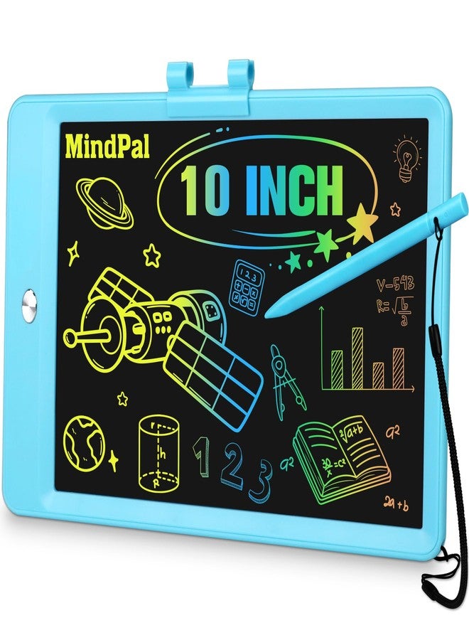 MindPal 10 Inch Drawing Tablet, LCD Writing Tablet for Kids, Colorful Doodle Board Toddler Drawing Pad, Educational Learning & Travel Essential Kid Toy for 3 4 5 6 7 8-Year-Old Girls Boys (Blue) - Image 1